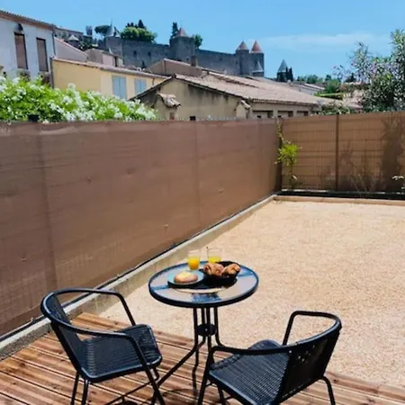 Studio Du Chateau Climatisee Carcassonne Buitenkant foto